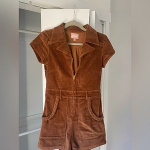 Show Me Your Mumu Outlaw Romper - Saddle Brown